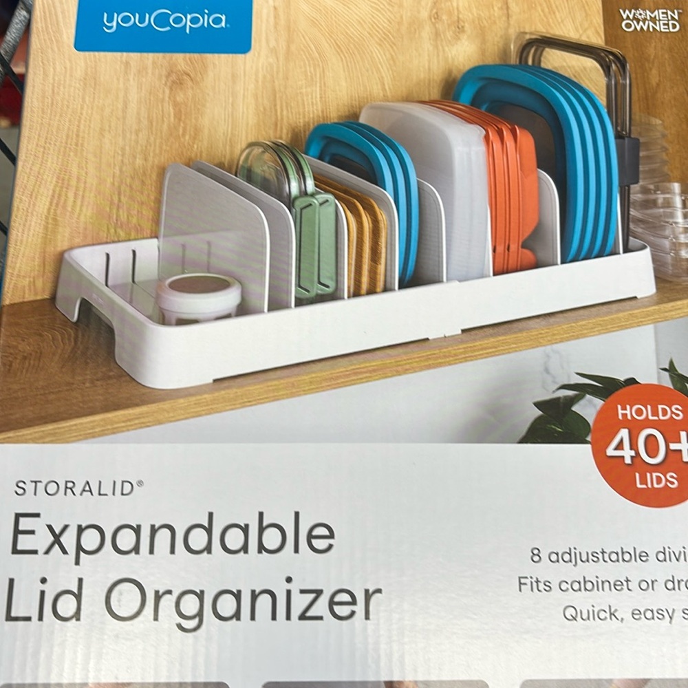 YouCopia StoraLid Lid Organizer: Kitchen Storage, Multi-Compartments, BPA-Free